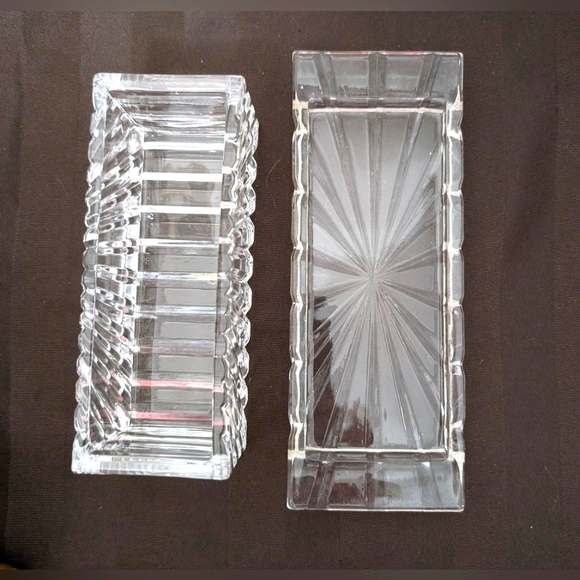 Vintage Pillar Fluted Butter Dish. - Picture 3 of 6